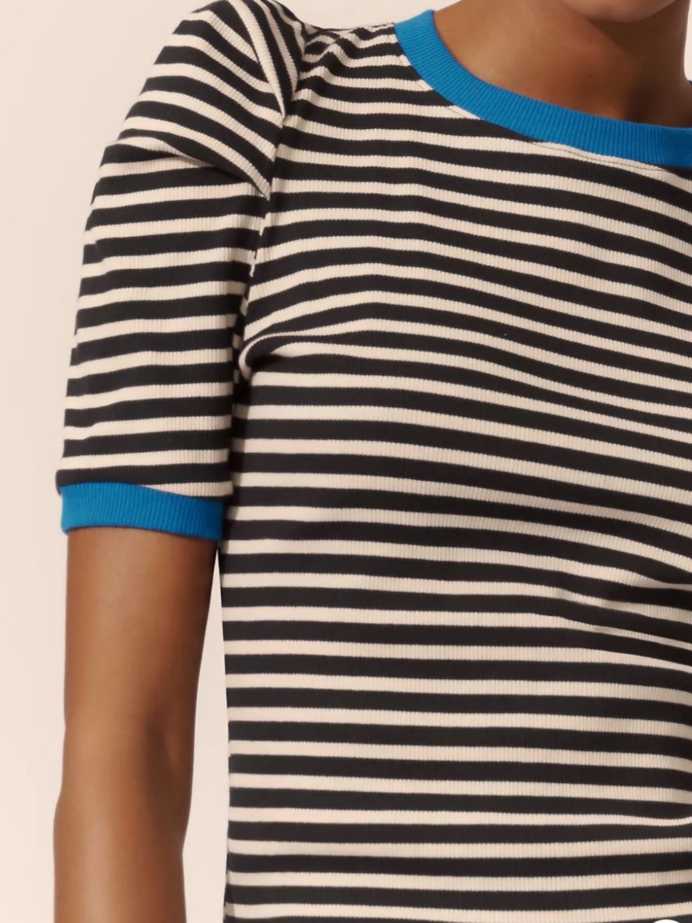Maeve Puff Sleeves Striped top - Picture 6 of 9